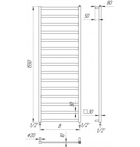 Сушарка для рушників Extra 15 1550x430