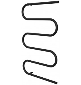 Чорна сушарка для рушників Змійка 5 RAL9005 945x550, black