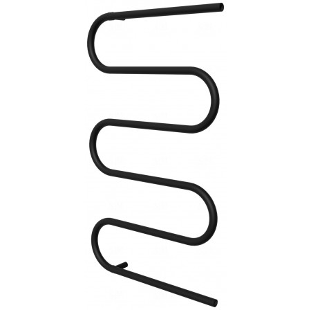 Чорна сушарка для рушників Змійка 5 RAL9005 945x550, black