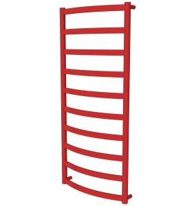 Червона рушникосушка Maxima 10 RAL3020 драбинка 1050x482, red