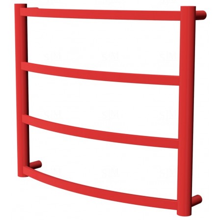 Рушникосушка Elite 4 червона RAL3020 драбинка 450x532, red