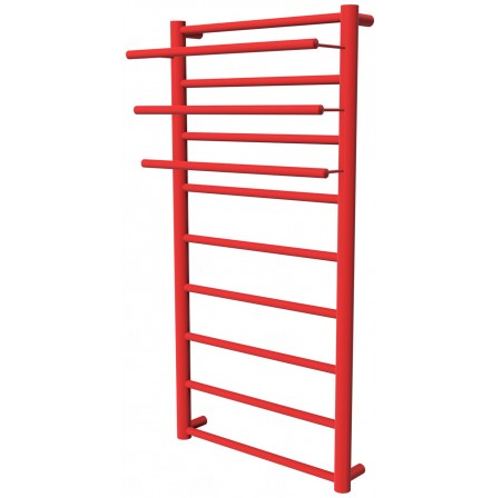 Червона рушникосушка Elegant 9 RAL3020 драбинка 950x432, red