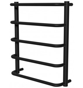 Рушникосушка Modern 5 чорна RAL9005 драбинка 550x482, black