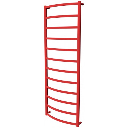 Червона рушникосушка Elite 12 RAL3020 драбинка 1250x482, red