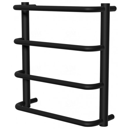Сушка для рушників Modern 4 чорна RAL9005 драбинка 450x432, black