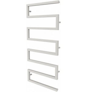 Біла рушникосушка Ultra 7 RAL9016 змійка 1230x550, white