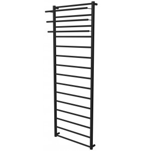 Сушка для рушників Elegant 15 чорна RAL9005 драбинка 1550x532, black