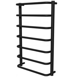 Чорна сушка для рушників Modern 7 RAL9005 драбинка 750x482, black