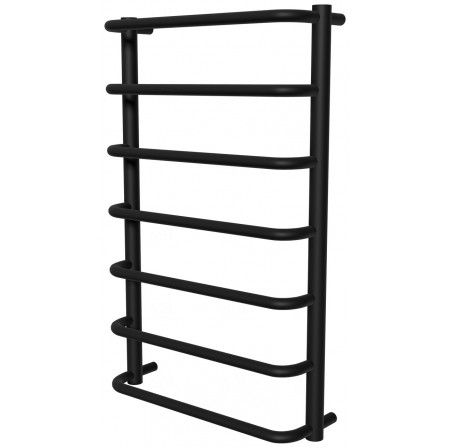 Чорна сушка для рушників Modern 7 RAL9005 драбинка 750x482, black