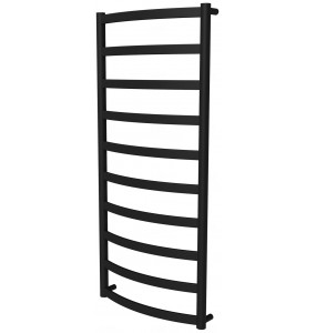 Чорна сушка для рушників Maxima 10 RAL9005 драбинка 1050x482, black