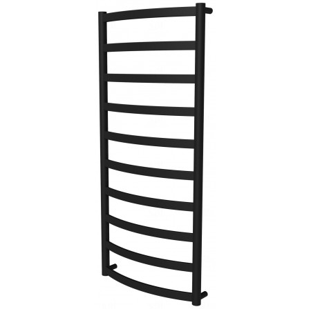 Чорна сушка для рушників Maxima 10 RAL9005 драбинка 1050x482, black