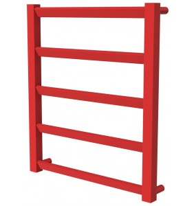 Рушникосушка Slide 5 червона RAL3020 драбинка 550x480, red