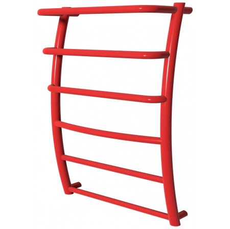 Червона рушникосушка Breeze 6-3 RAL3020 драбинка 650x482, red