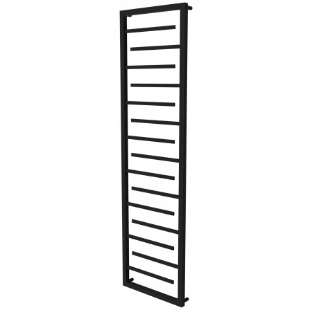 Чорна рушникосушка Prestige 15 RAL9005 драбинка 1650x480, black