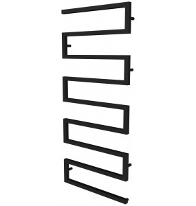 Чорна рушникосушилка Ultra 8 RAL9005 змійка 1430x600, black