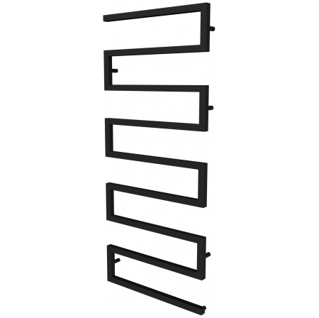 Чорна рушникосушилка Ultra 8 RAL9005 змійка 1430x600, black