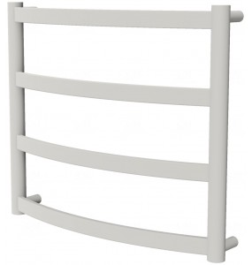Біла рушникосушка Maxima 4 RAL9016 драбинка 450x532, white
