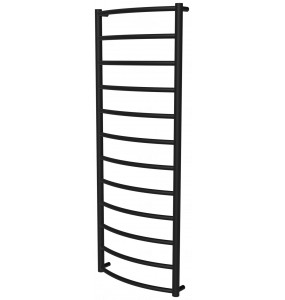 Рушникосушка Classic 12 чорна RAL9005 драбинка 1250x482, black