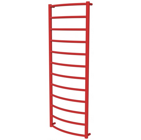 Червона рушникосушка Classic 12 RAL3020 драбинка 1250x482, red