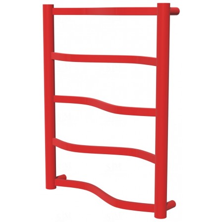 Сушарка для рушників Lagoon 5 червона RAL3020 драбинка 550x432, red