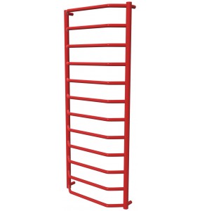 Рушникосушилка Standart 12 червона RAL3020 драбинка 1250x532, red