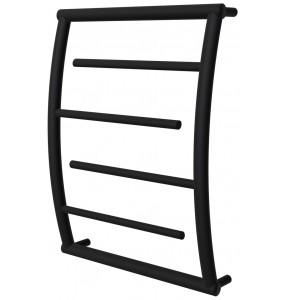 Чорна рушникосушка Atlantica 4 RAL9005 драбинка 550x482, black