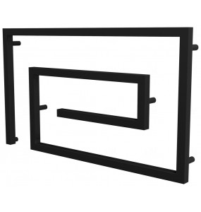 Рушникосушка Cyclone 8 чорна RAL9005 змійка 510x900, black