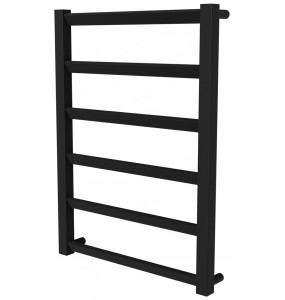 Рушникосушилка Slide 6 чорна RAL9005 драбинка 650x480, black