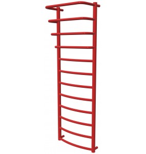 Червона рушникосушка Grosse 12 RAL3020 драбинка 1250x432, red