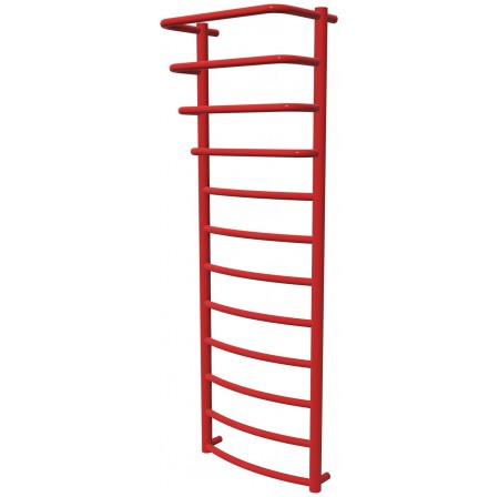 Червона рушникосушка Grosse 12 RAL3020 драбинка 1250x432, red