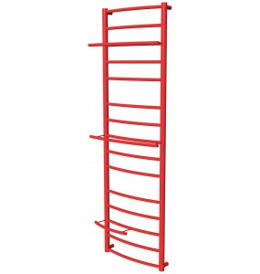 Червона сушарка для рушників Safo 15 RAL3020 драбинка 1400x432, red