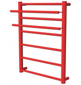 Рушникосушка Elegant 6 червона RAL3020 драбинка 650x432, red