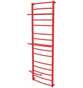 Червона рушникосушка Safo 15 RAL3020 драбинка 1400x482, red
