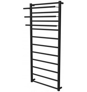 Чорна сушарка для рушників Elegant 11 RAL9005 драбинка 1150x482, black