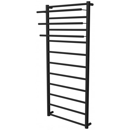 Чорна сушарка для рушників Elegant 11 RAL9005 драбинка 1150x482, black