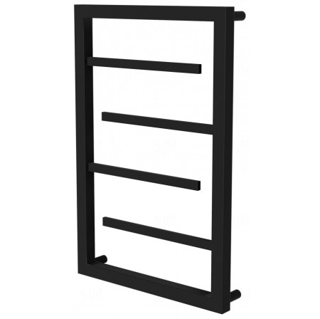 Сушарка для рушників Prestige 4 чорна RAL9005 драбинка 550x430, black
