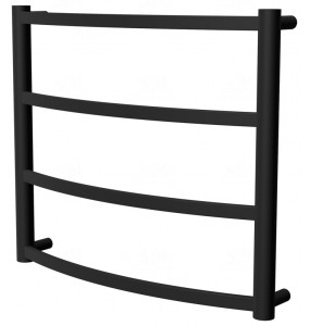 Чорна рушникосушка Elite 4 RAL9005 драбинка 450x532, black