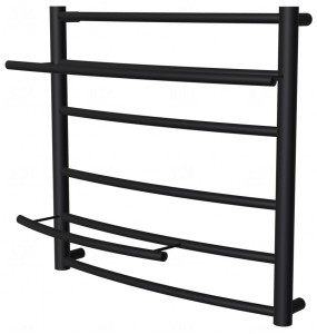 Рушникосушка Safo 6 чорна RAL9005 драбинка 500x532, black
