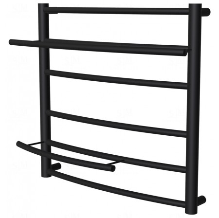 Рушникосушка Safo 6 чорна RAL9005 драбинка 500x532, black