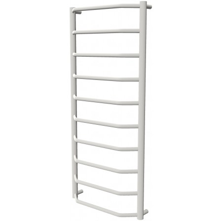 Біла рушникосушка Standart 10 RAL9016 драбинка 1050x482, white