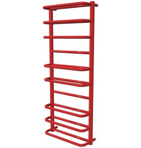 Червона рушникосушка Comfort 10 RAL3020 драбинка 1050x432, red