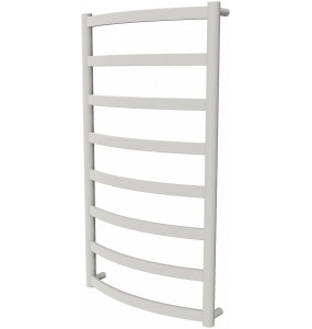 Біла сушарка для рушників Maxima 8 RAL9016 драбинка 850x432, white