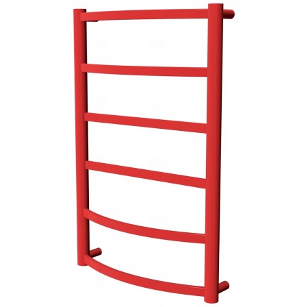 Червона рушникосушка Elite 6 RAL3020 драбинка 650x432, red