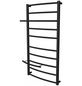 Рушникосушка Safo 10 чорна RAL9005 драбинка 900x482, black
