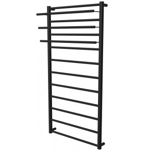 Чорна рушникосушка Elegant 11 RAL9005 драбинка 1150x532, black