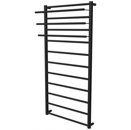 Чорна рушникосушка Elegant 11 RAL9005 драбинка 1150x532, black