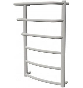 Біла рушникосушка Grosse 6 RAL9016 драбинка 650x432, white