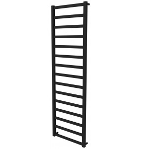 Чорна рушникосушка Extra 15 RAL9005 драбинка 1550x480, black