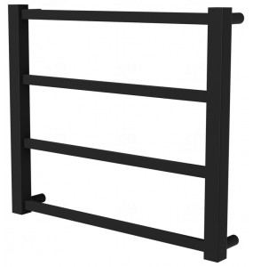 Чорна рушникосушка Quatro 4 RAL9005 драбинка 450x530, black