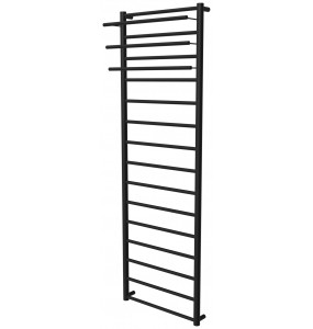 Рушникосушка Elegant 15 чорна RAL9005 драбинка 1550x482, black
